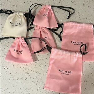 Kate Spade Pink and White Accessory Bags 6